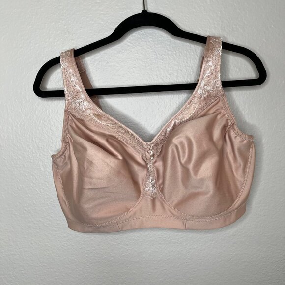 Glamorise Full Coverage Wire-Free Magic Lift Bra 40H 1007 - Picture 2 of 9